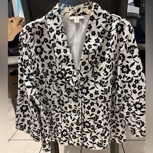 Dressbarn Black and White Jacket